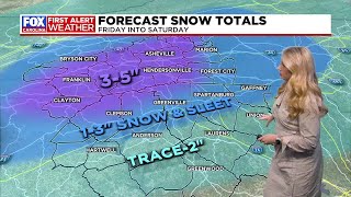 Winter storm expected to hit Carolinas and Georgia