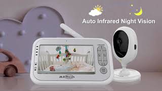 JLB7tech 2 Cameras Video Baby Monitor, 4.3\