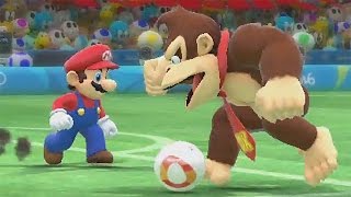 Mario & Sonic at the Rio 2016 Olympic Games (Wii U) - Football All Characters Gameplay