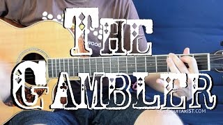 How To Play “The Gambler” by Kenny Rogers | Easy 3-Chord Song w/ Lyrics + Strumming & TAB