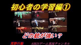 【荒野行動】アサルトライフルあなたは何を使いますか？初心者の方必見一緒に銃を覚えましょう(^_^)v