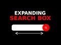 A Simple Expanding Search Box Using HTML, CSS and JavaScript