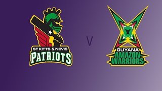 St Kitts and Nevis Patriots vs Guyana Amazon Warriors CPL T20 2017 1st Innings Highlight