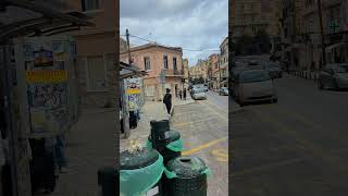 Greenbus, BlueBus South Corfu stop near San Rocco Square. Corfu Town.