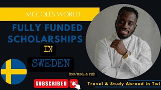 FULLY FUNDED SCHOLARSHIPS IN SWEDEN || Study in Europe 2022 || BSc/ MSc & PhD Scholarships