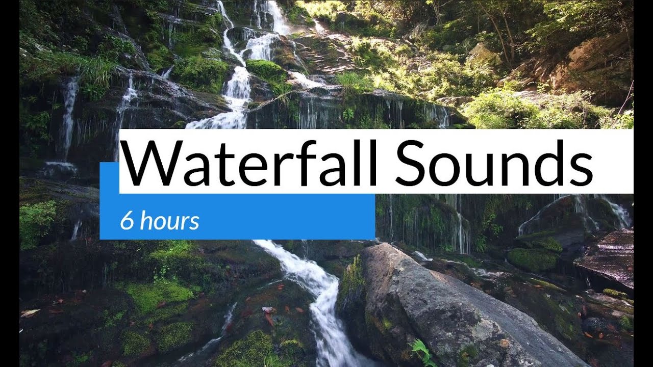 10 Hours Waterfall Water Sounds Youtube