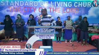 TWAKUABUDU BWANA NDIWE BWANA..Bishop Bernard Isambe at STANDARD OF LIVING CHURCH.