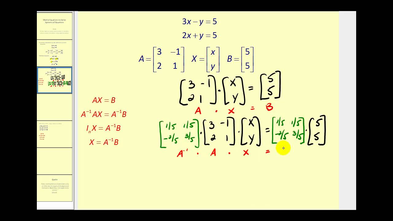 System Of Equations Solve Matrix Tessshebaylo System Of Equations Solve Matrix Tessshebaylo