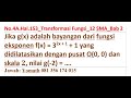 Jika g(x) adalah bayangan dari fungsi eksponen f(x) = 3^(2x + 1) + 1 yang didilatasikan dengan pusat