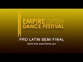 PRO LATIN SEMI FINAL~ EMPIRE OPEN DANCE FESTIVAL 2024