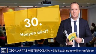 Vállalkozásindítás 30: HOGYAN DÖNT A VEVŐ?