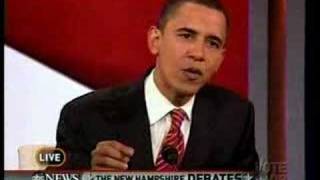 Barack Obama speaks of true change
