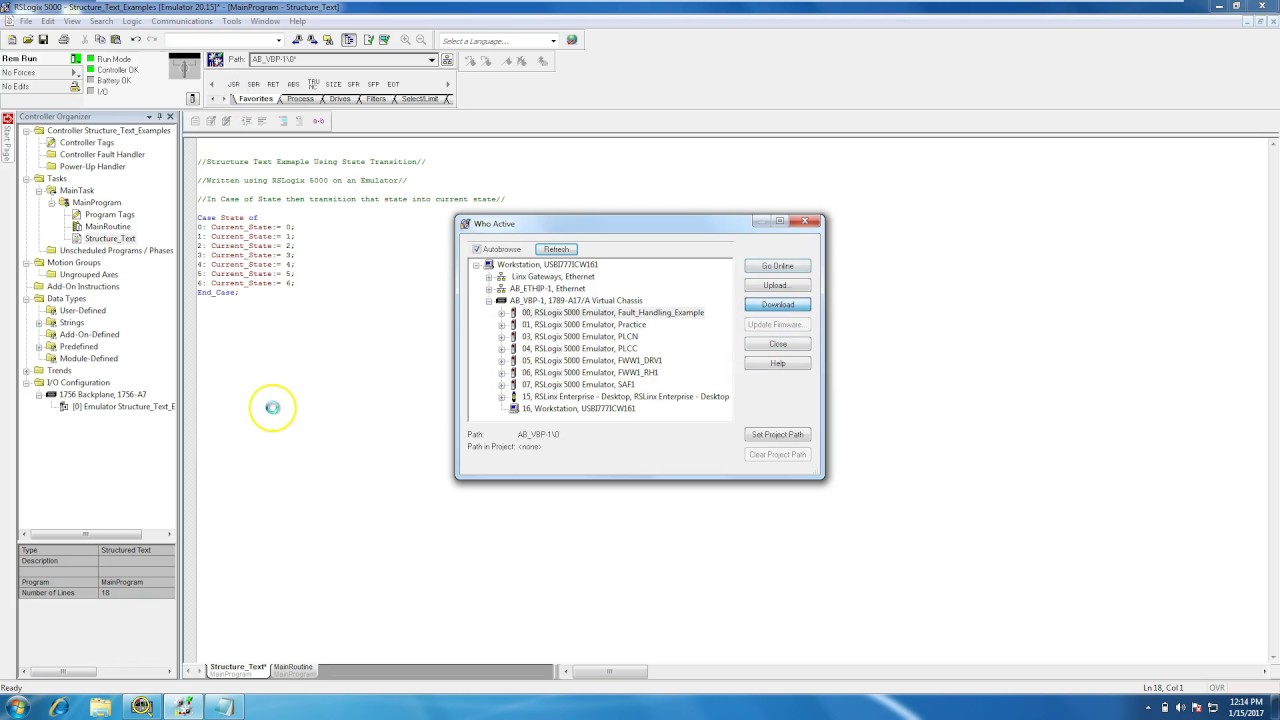 Logix Designer Structured Text Design Talk