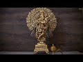 exclusive large krishna idol with tree for home decor statuestudio