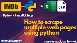 🔴How to scrape multiple web pages using python| Creating Dataset #python #webscraping #beautifulsoup