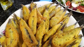 Boquerones fritos con rebozado crujiente 🐟🐟🍽️