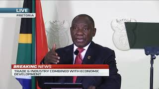 President Ramaphosa announces his new-look cabinet