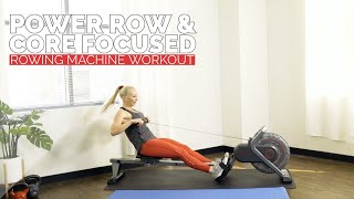 15 Min All-Out Power Rows & Core-Focused Rowing Machine Workout