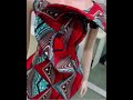 red short ankara gown