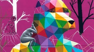 Okuda San Miguel creates six-storey mural in Edmonton