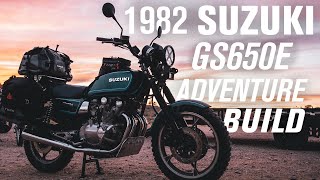 1982 Suzuki GS650E Adventure Bike Build