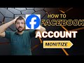 Facebook account Monetization in Pakistanhow to Facebook account monetisation in Pakistan #facebook