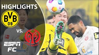 😱 NOT SO FAST! 😱 Borussia Dortmund vs. Mainz | Bundesliga Highlights | ESPN FC