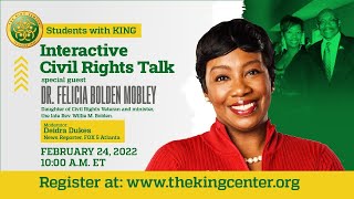 Students with King | Interactive Civil Rights Talk with Dr. Felicia Bolden Mobley