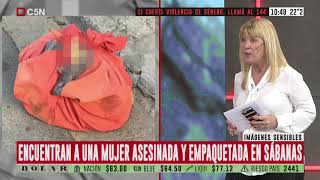 IMÁGENES SENSIBLES | Laferrere: encontraron una mujer descuartizada