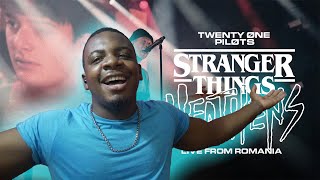 THIS IS INSANE!!! Twenty One Pilots - Heathens//Stranger Things (Live from Romania) [REACTION!!!!]