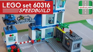 LEGO set 60316 Speedbuild Politiebureau