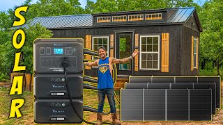 Easiest FULL SOLAR for TINY HOUSE / Shed To House / Off Grid Power / BLUETTI AC500 + B300S Review