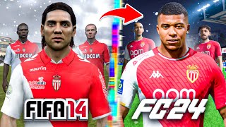 I Rebuild AS Monaco From FIFA 14 to FC 24!