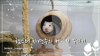 [세히네 김뽀얌 #03] 햄스터 자연주의 집 꾸미기🏡