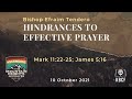 Hindrances to Effective Prayer - Bishop Efraim Tendero (2021 October 10)