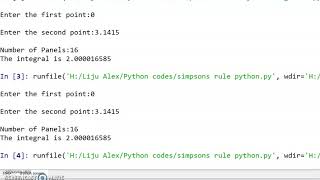 Numerical Methods and Python -Simpsons Rule Python Programme 2