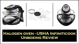 Usha Infiniti Cook Halogen Oven I Unboxing I Halogen Oven Features Review I