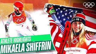 🇺🇸 Mikaela Shiffrin's BEST Moments at Pyeongchang 2018! ⛷