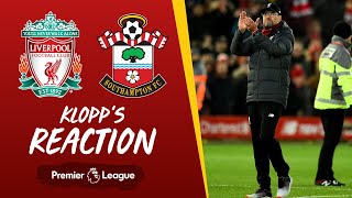 Klopp39s Reaction We Played Calmer In The Second Half Used Fabinho Better Liverpool V Southampton