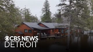 Homes flooded in Cheboygan County