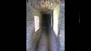 Views of the inside of Carrigafoyle Castle, Ballylongford, Co Kerry, Ireland.