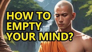 How to EMPTY YOUR MIND? | Lessons from Buddhism | A Powerful Zen Story For Your Life