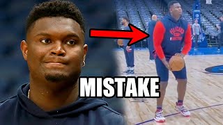 Things Aren't Looking Good For Zion Williamson