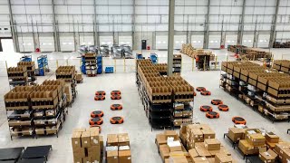 Chinese company's warehouse in UK adopts automatic sorting system for better logistics service