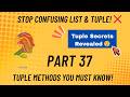Python Tuple Tutorial | Tuple Methods & Examples Explained|  @learnbyparam