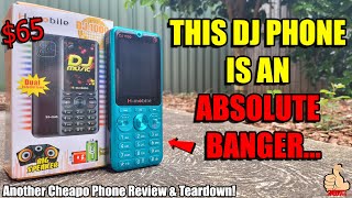 The $65 H-MOBILE DJ1000 is a Feature Phone with Built In LED Strips...and also a few surprises!