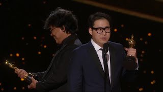 Bong Joon Ho, Jin Won Han the Best Screenplay for Parasite: 92nd OSCARS Academy Awards [1080p]