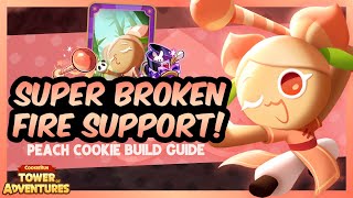 The NEW BEST Support!?!? - Peach Cookie Guide - CookieRun: Tower of Adventures