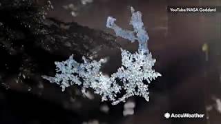 NASA creates first 3-D model of melting snowflake