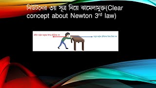 নিউটনিয়ান বলবিদ্যা- নিউটনের ৩য় সূত্র  ঝামেলা মুক্ত(Newtonian Mechanics-clear concept newton 3rd law